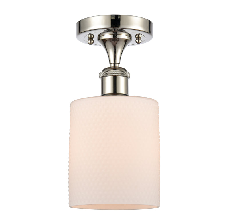 Innovations Lighting Cobbleskill 1 Light Semi-Flush Mount Part Of The Ballston Collection 516-1C-PN-G111-LED