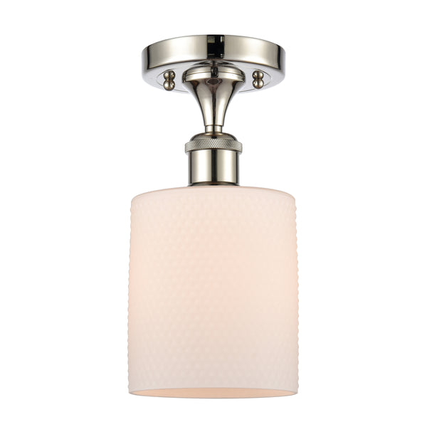 Innovations Lighting Cobbleskill 1 Light Semi-Flush Mount Part Of The Ballston Collection 516-1C-PN-G111