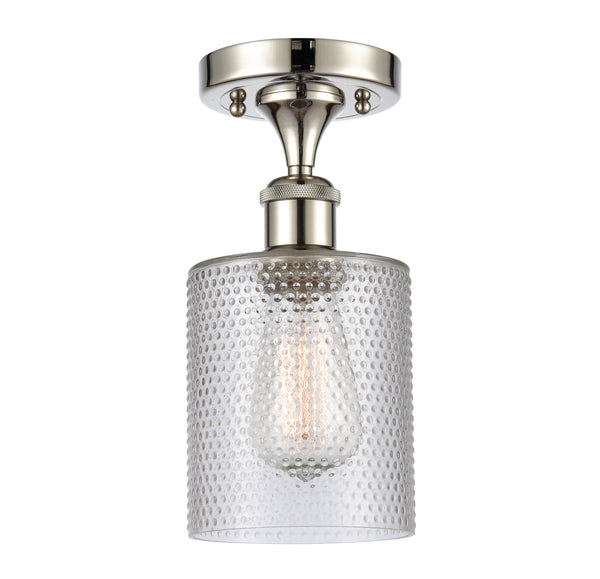 Innovations Lighting Cobbleskill 1 Light Semi-Flush Mount Part Of The Ballston Collection 516-1C-PN-G112-LED