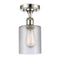 Innovations Lighting Cobbleskill 1 Light Semi-Flush Mount Part Of The Ballston Collection 516-1C-PN-G112-LED