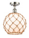 Innovations Lighting Large Farmhouse Rope 1 Light Semi-Flush Mount Part Of The Ballston Collection 516-1C-PN-G121-10RB-LED
