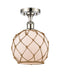 Innovations Lighting Farmhouse Rope 1 Light Semi-Flush Mount Part Of The Ballston Collection 516-1C-PN-G121-8RB-LED