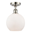 Innovations Lighting Athens 1 Light 8" Semi-Flush Mount 516-1C-PN-G121-8-LED
