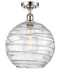 Innovations Lighting Deco Swirl 1 Light 12" Semi-Flush Mount 516-1C-PN-G1213-12-LED
