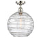 Innovations Lighting Deco Swirl 1 Light 12" Semi-Flush Mount 516-1C-PN-G1213-12
