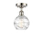 Innovations Lighting Deco Swirl 1 Light 6" Semi-Flush Mount 516-1C-PN-G1213-6