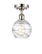 Innovations Lighting Deco Swirl 1 Light 6" Semi-Flush Mount 516-1C-PN-G1213-6-LED