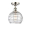 Innovations Lighting Deco Swirl 1 Light 8" Semi-Flush Mount 516-1C-PN-G1213-8
