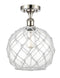 Innovations Lighting Large Farmhouse Rope 1 Light Semi-Flush Mount Part Of The Ballston Collection 516-1C-PN-G122-10RW-LED