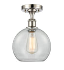 Innovations Lighting Athens 1 Light 8" Semi-Flush Mount 516-1C-PN-G122-8-LED