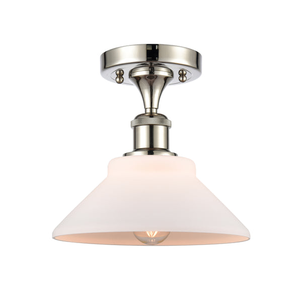 Innovations Lighting Orwell 1 Light Semi-Flush Mount Part Of The Ballston Collection 516-1C-PN-G131