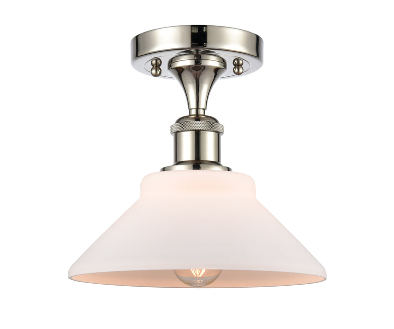 Innovations Lighting Orwell 1 Light Semi-Flush Mount Part Of The Ballston Collection 516-1C-PN-G131-LED