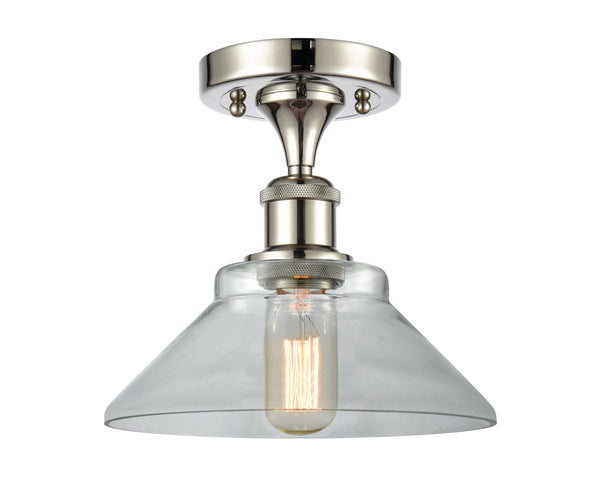 Innovations Lighting Orwell 1 Light Semi-Flush Mount Part Of The Ballston Collection 516-1C-PN-G132-LED