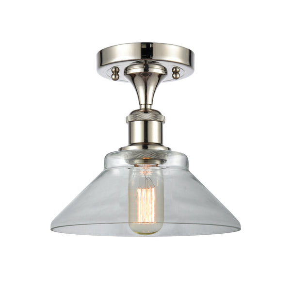 Innovations Lighting Orwell 1 Light Semi-Flush Mount Part Of The Ballston Collection 516-1C-PN-G132