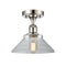 Innovations Lighting Orwell 1 Light Semi-Flush Mount Part Of The Ballston Collection 516-1C-PN-G132