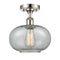 Innovations Lighting Gorham 1 Light Semi-Flush Mount Part Of The Ballston Collection 516-1C-PN-G247
