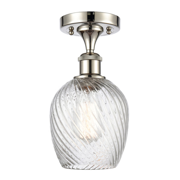 Innovations Lighting Salina 1 Light Semi-Flush Mount Part Of The Ballston Collection 516-1C-PN-G292