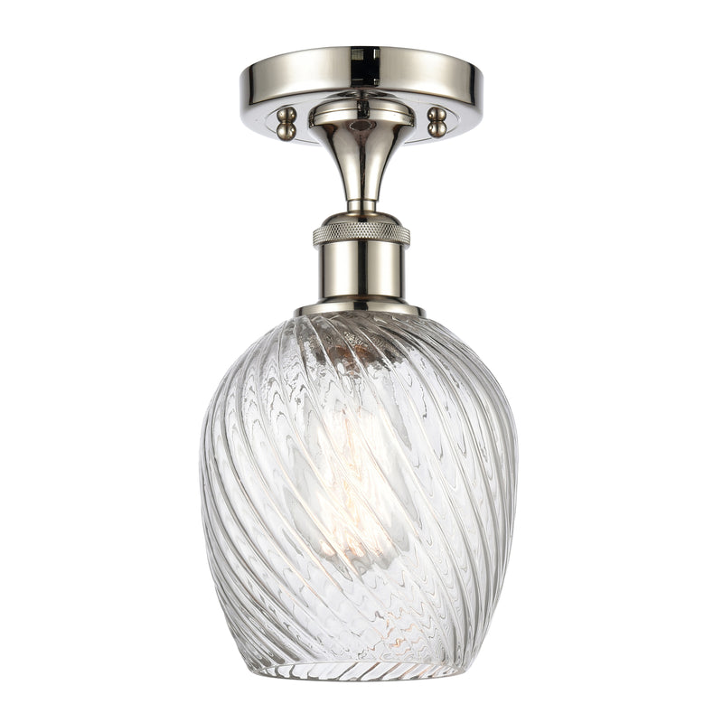 Innovations Lighting Salina 1 Light Semi-Flush Mount Part Of The Ballston Collection 516-1C-PN-G292