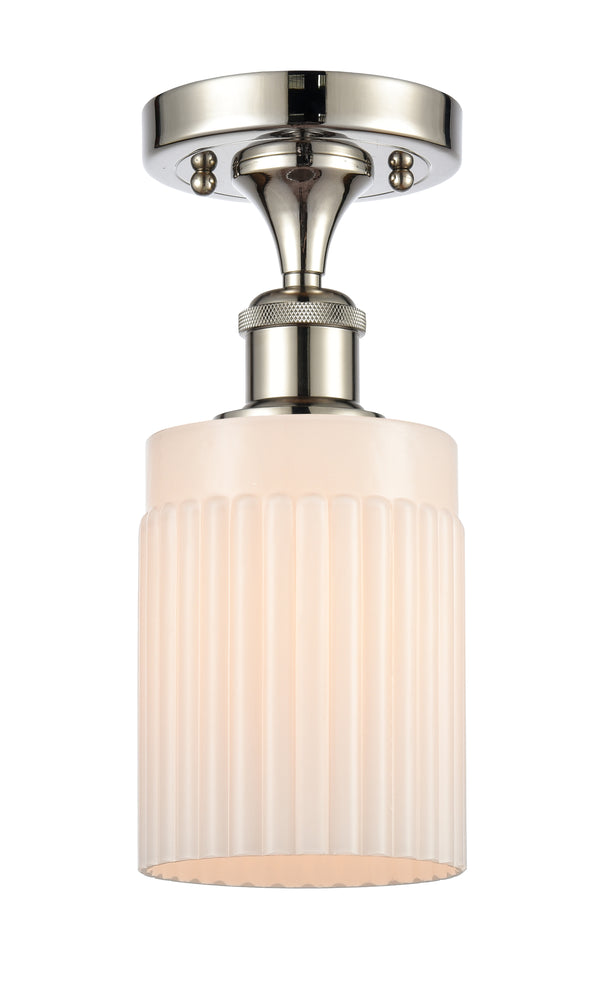Innovations Lighting Hadley 1 Light Semi-Flush Mount Part Of The Ballston Collection 516-1C-PN-G341-LED