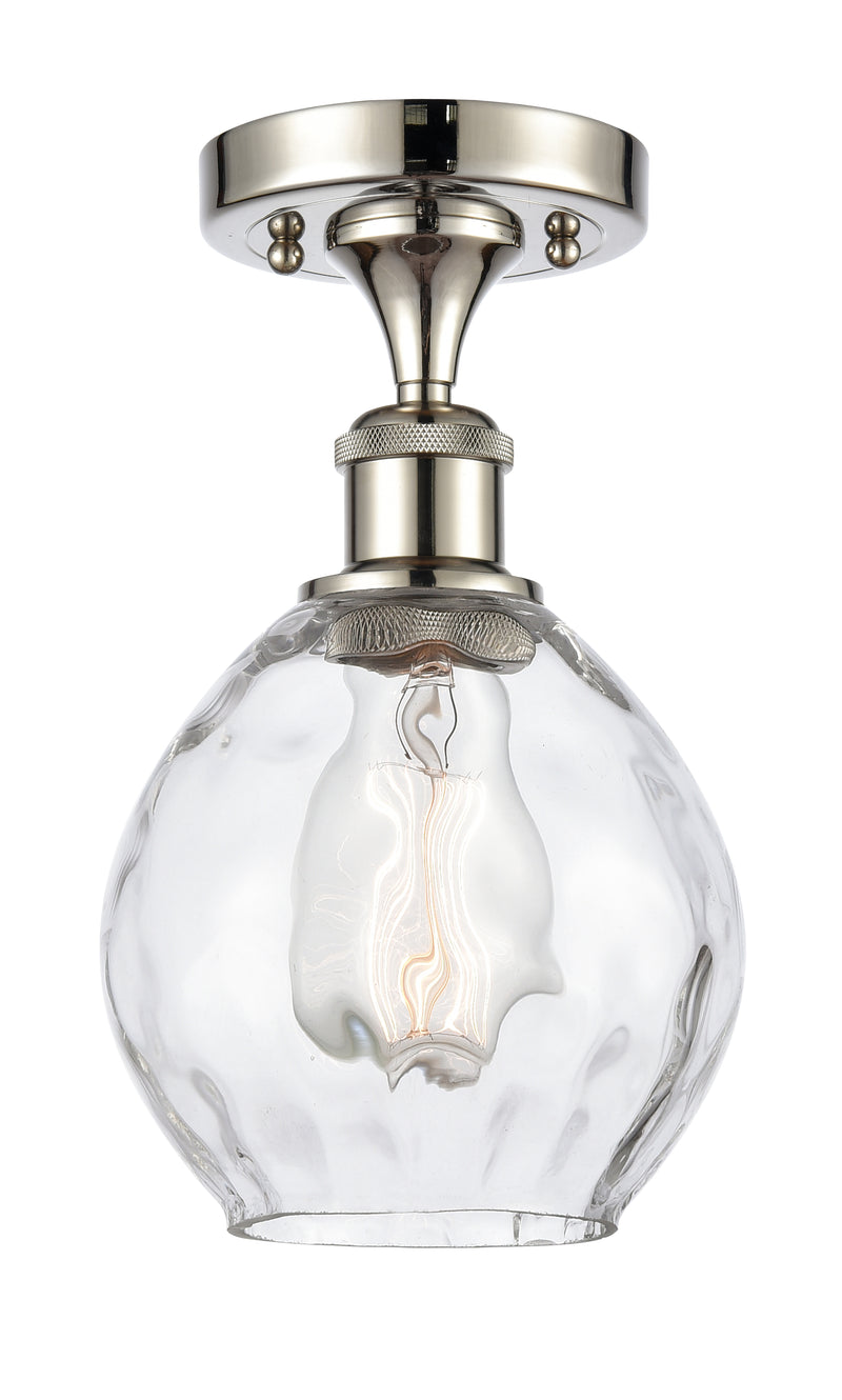 Innovations Lighting Small Waverly 1 Light Semi-Flush Mount Part Of The Ballston Collection 516-1C-PN-G362-LED
