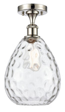 Innovations Lighting Large Waverly 1 Light Semi-Flush Mount Part Of The Ballston Collection 516-1C-PN-G372-LED