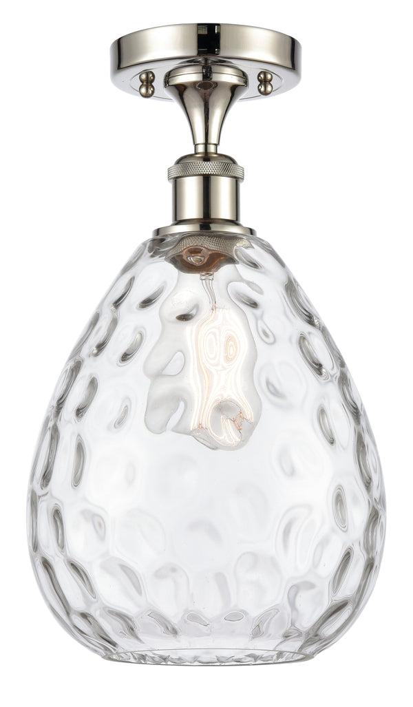 Innovations Lighting Large Waverly 1 Light Semi-Flush Mount Part Of The Ballston Collection 516-1C-PN-G372-LED