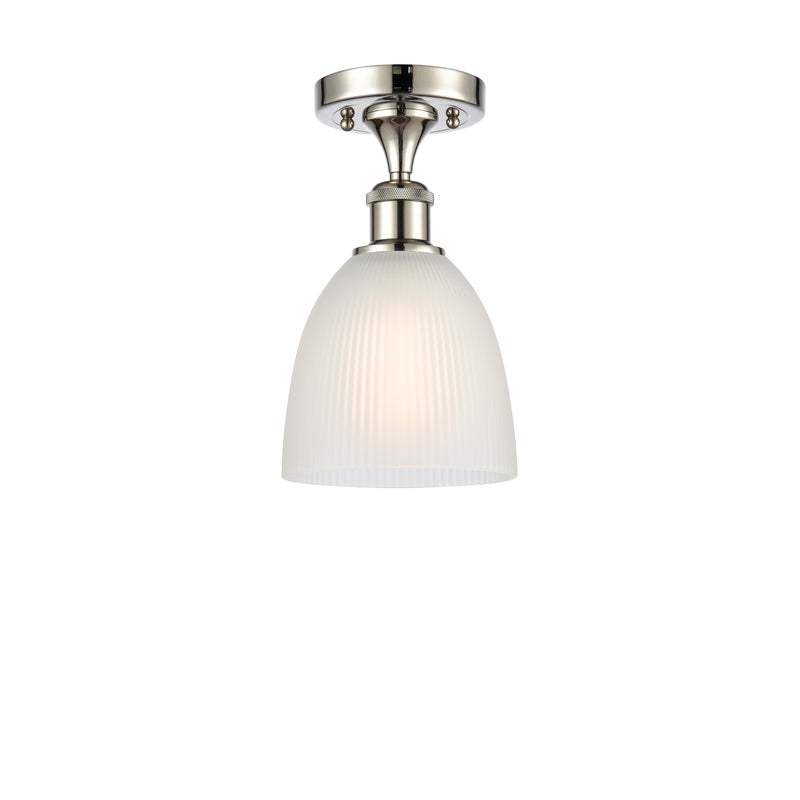 Innovations Lighting Castile 1 Light Semi-Flush Mount Part Of The Ballston Collection 516-1C-PN-G381