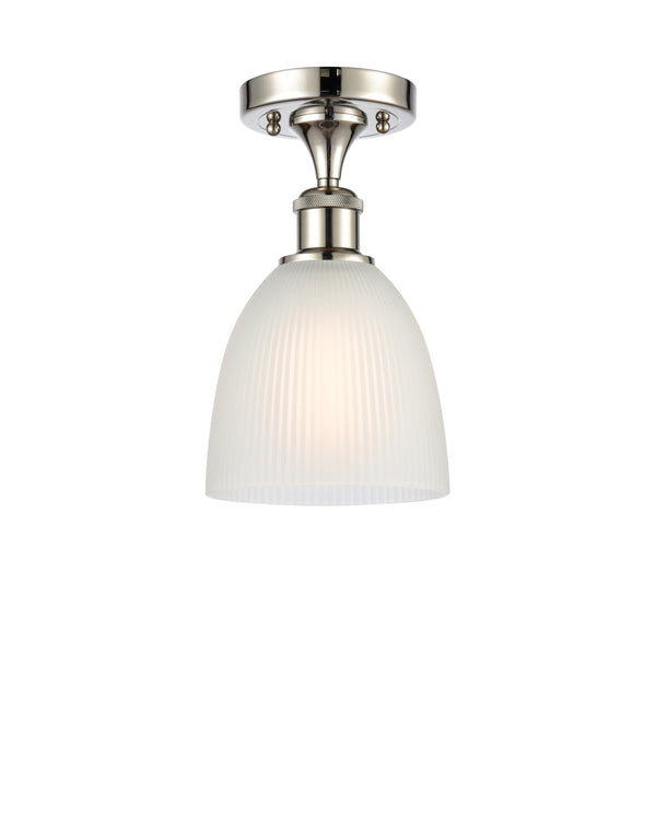 Innovations Lighting Castile 1 Light Semi-Flush Mount Part Of The Ballston Collection 516-1C-PN-G381-LED