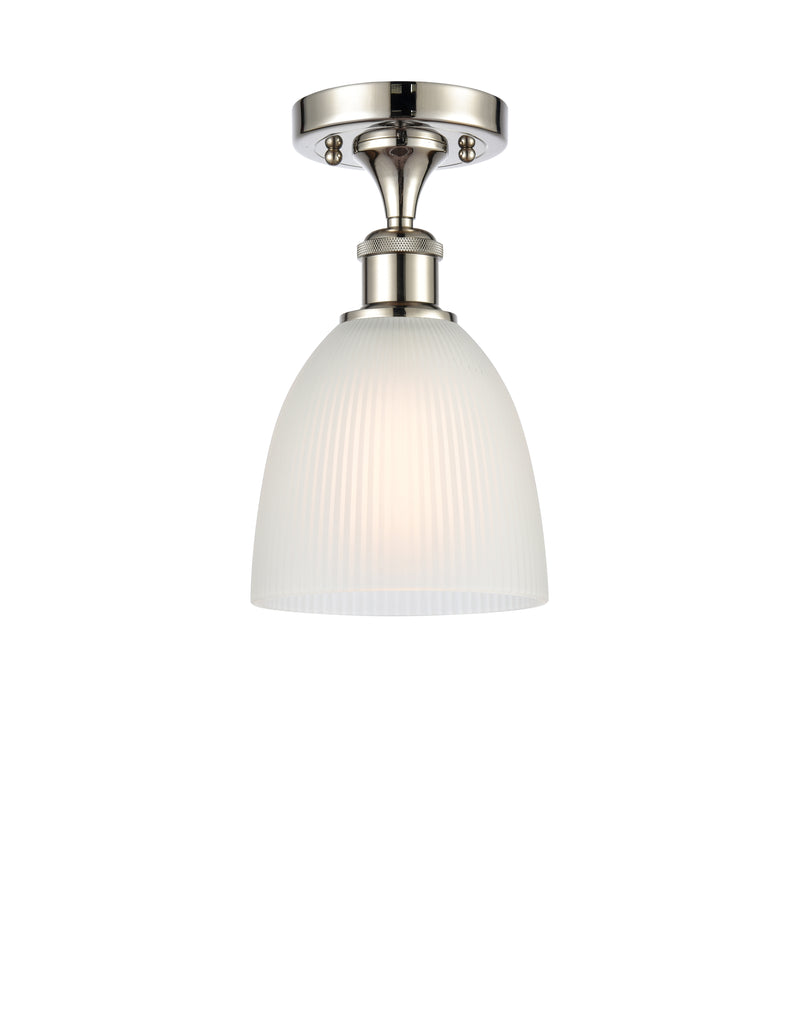 Innovations Lighting Castile 1 Light Semi-Flush Mount Part Of The Ballston Collection 516-1C-PN-G381-LED