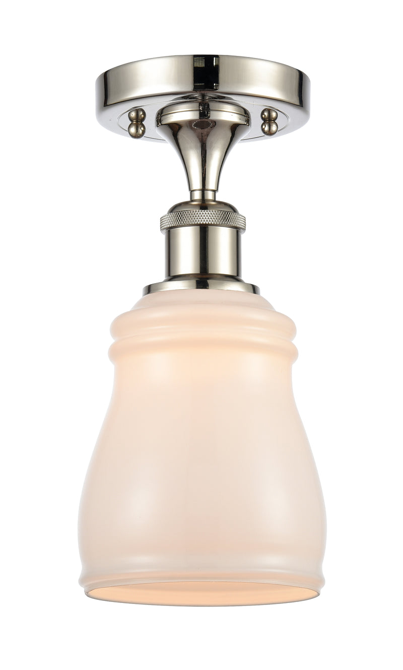 Innovations Lighting Ellery 1 Light Semi-Flush Mount Part Of The Ballston Collection 516-1C-PN-G391-LED