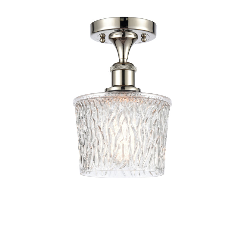 Innovations Lighting Niagra 1 Light Semi-Flush Mount Part Of The Ballston Collection 516-1C-PN-G402