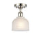 Innovations Lighting Dayton 1 Light Semi-Flush Mount Part Of The Ballston Collection 516-1C-PN-G411-LED