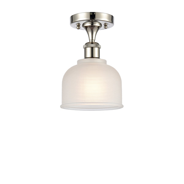 Innovations Lighting Dayton 1 Light Semi-Flush Mount Part Of The Ballston Collection 516-1C-PN-G411