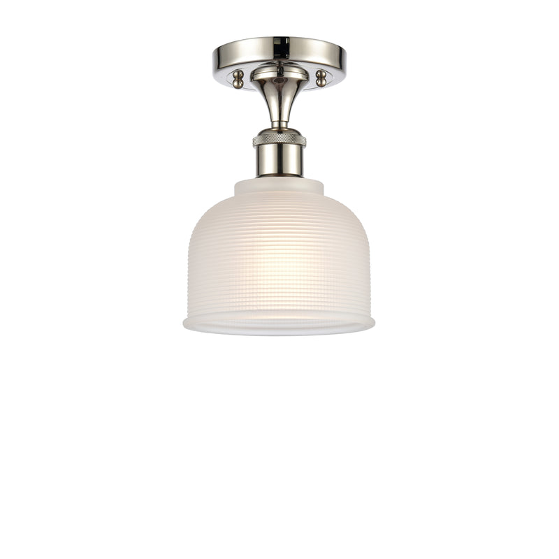 Innovations Lighting Dayton 1 Light Semi-Flush Mount Part Of The Ballston Collection 516-1C-PN-G411