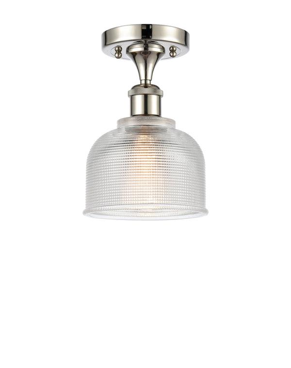 Innovations Lighting Dayton 1 Light Semi-Flush Mount Part Of The Ballston Collection 516-1C-PN-G412-LED
