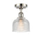 Innovations Lighting Dayton 1 Light Semi-Flush Mount Part Of The Ballston Collection 516-1C-PN-G412-LED