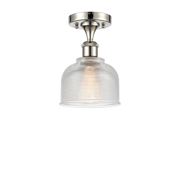 Innovations Lighting Dayton 1 Light Semi-Flush Mount Part Of The Ballston Collection 516-1C-PN-G412