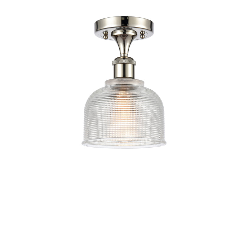 Innovations Lighting Dayton 1 Light Semi-Flush Mount Part Of The Ballston Collection 516-1C-PN-G412