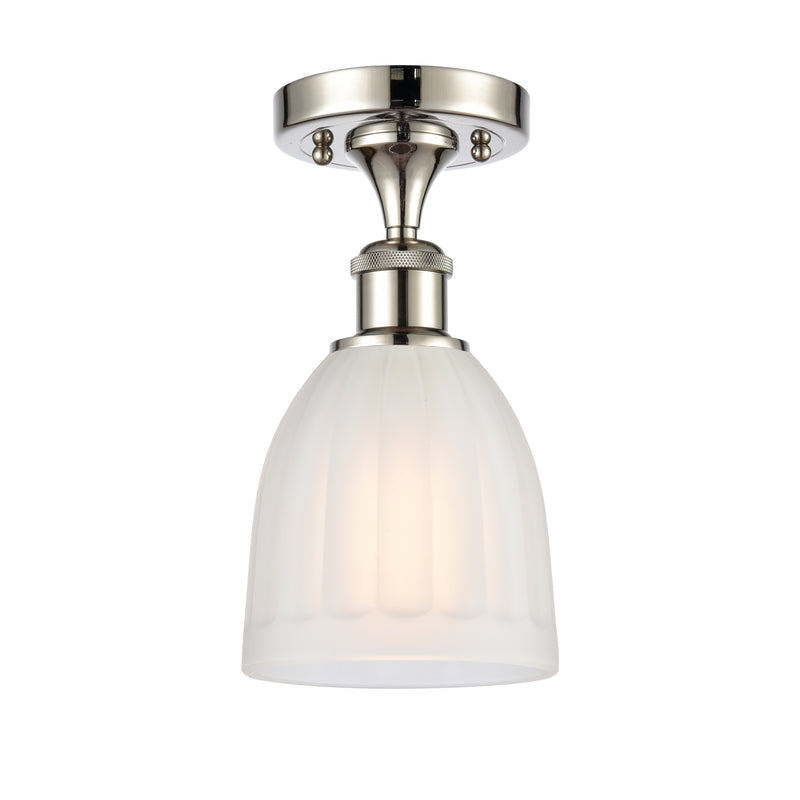 Innovations Lighting Brookfield 1 Light Semi-Flush Mount Part Of The Ballston Collection 516-1C-PN-G441