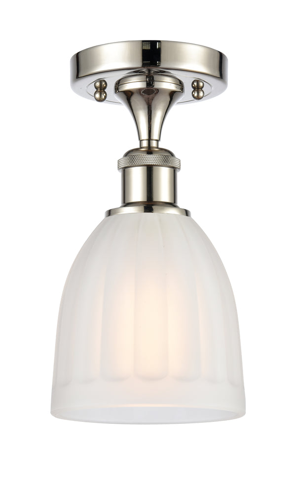 Innovations Lighting Brookfield 1 Light Semi-Flush Mount Part Of The Ballston Collection 516-1C-PN-G441-LED