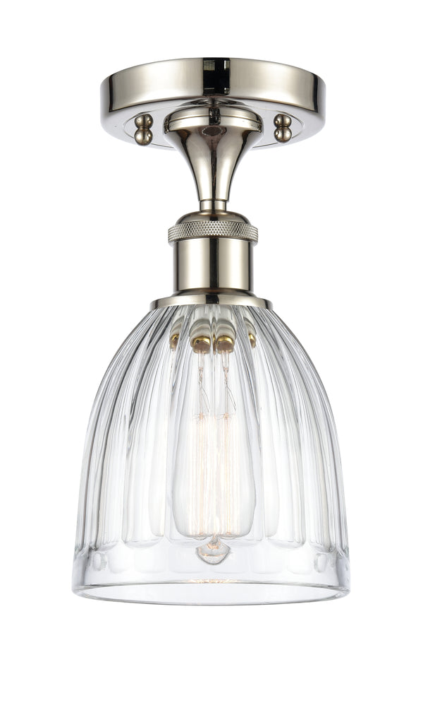 Innovations Lighting Brookfield 1 Light Semi-Flush Mount Part Of The Ballston Collection 516-1C-PN-G442-LED