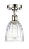 Innovations Lighting Brookfield 1 Light Semi-Flush Mount Part Of The Ballston Collection 516-1C-PN-G442-LED