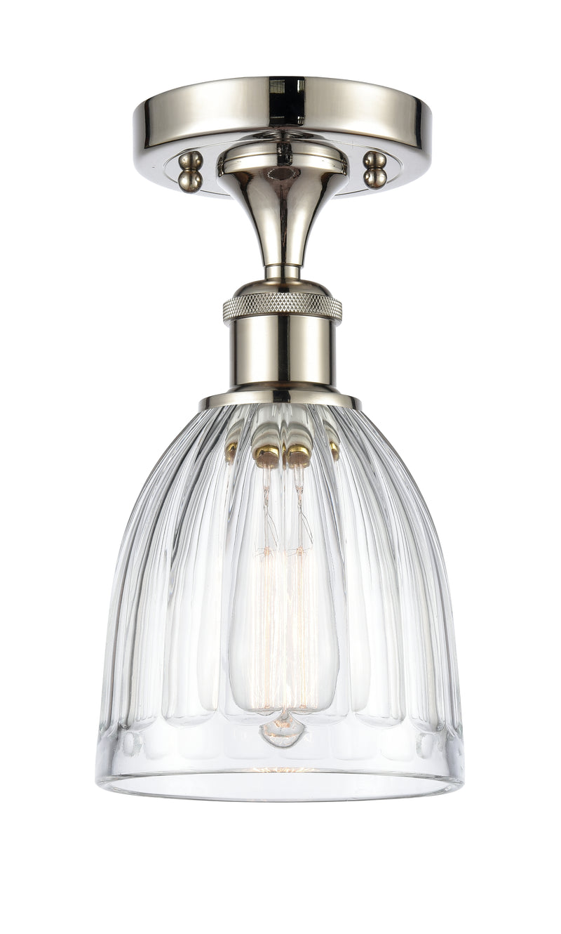 Innovations Lighting Brookfield 1 Light Semi-Flush Mount Part Of The Ballston Collection 516-1C-PN-G442-LED