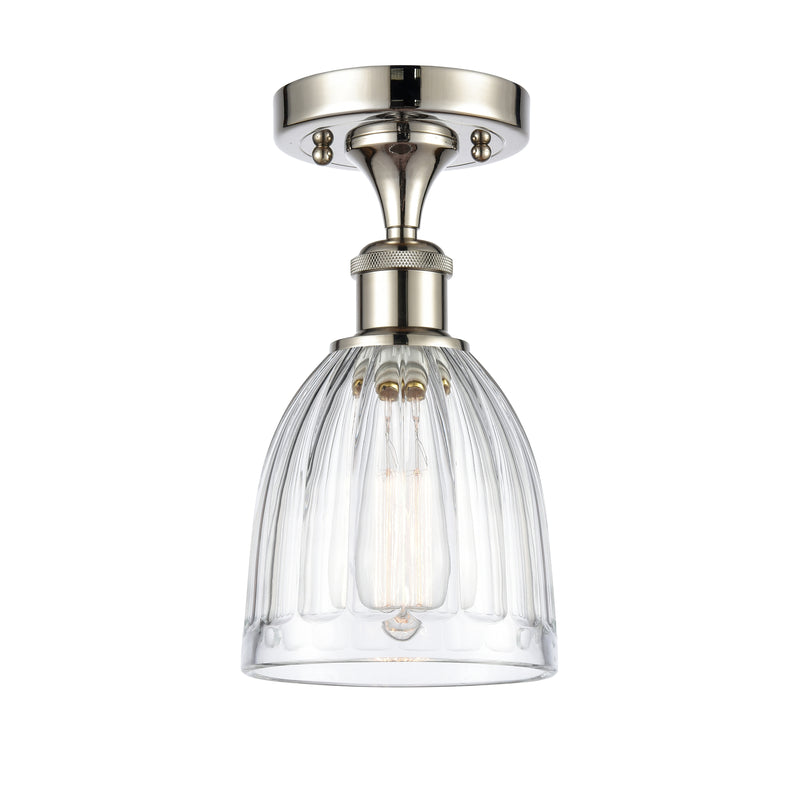 Innovations Lighting Brookfield 1 Light Semi-Flush Mount Part Of The Ballston Collection 516-1C-PN-G442