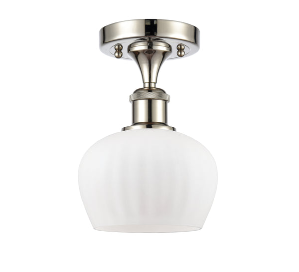 Innovations Lighting Fenton 1 Light Semi-Flush Mount Part Of The Ballston Collection 516-1C-PN-G91-LED