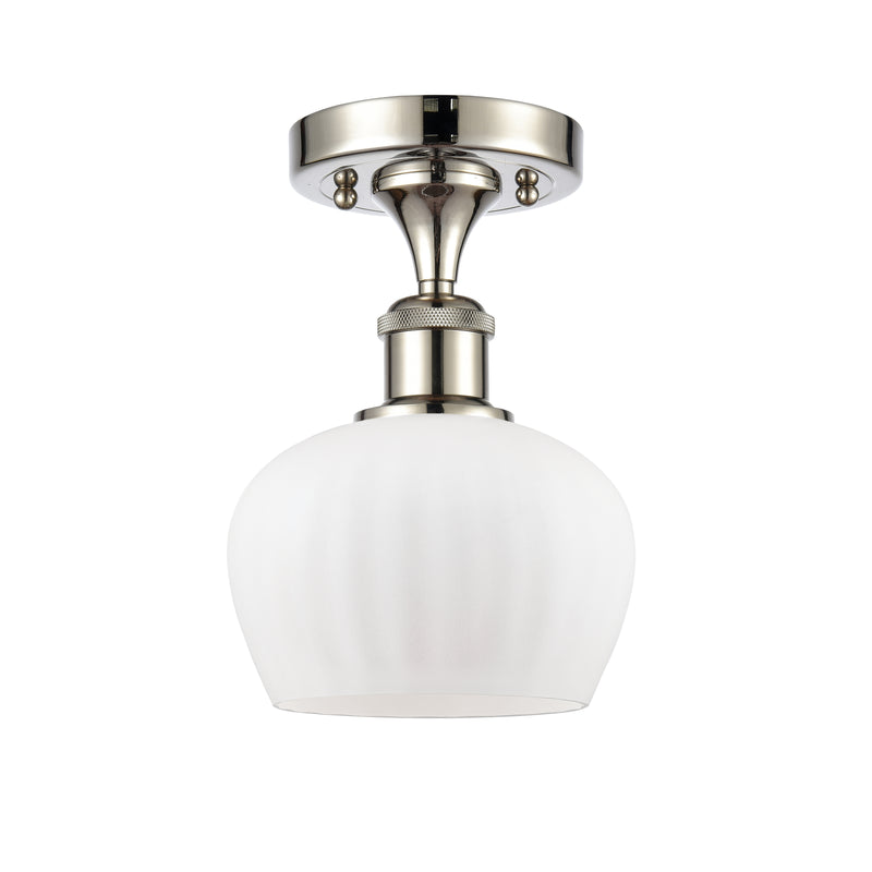 Innovations Lighting Fenton 1 Light Semi-Flush Mount Part Of The Ballston Collection 516-1C-PN-G91