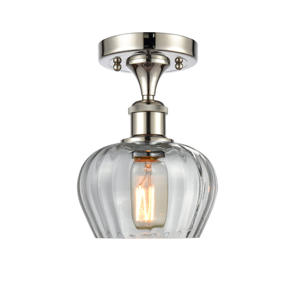 Innovations Lighting Fenton 1 Light Semi-Flush Mount Part Of The Ballston Collection 516-1C-PN-G92