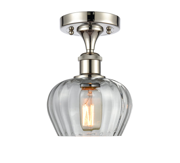Innovations Lighting Fenton 1 Light Semi-Flush Mount Part Of The Ballston Collection 516-1C-PN-G92-LED