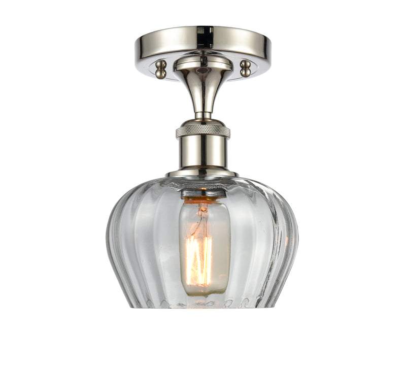 Innovations Lighting Fenton 1 Light Semi-Flush Mount Part Of The Ballston Collection 516-1C-PN-G92-LED