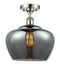 Innovations Lighting Large Fenton 1 Light Semi-Flush Mount Part Of The Ballston Collection 516-1C-PN-G93-L